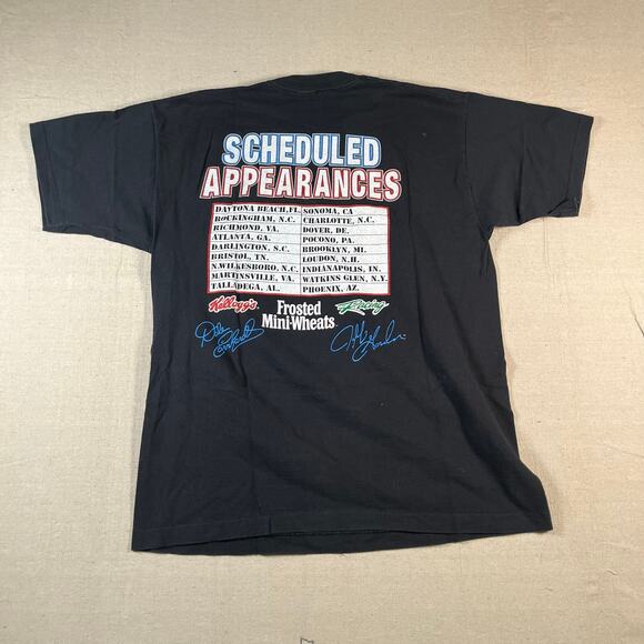 Vintage NASCAR 1995 The Kid,The Champ Dale Earnhardt & Jeff Gordon T-shirt Sz XL - Picture 2 of 6